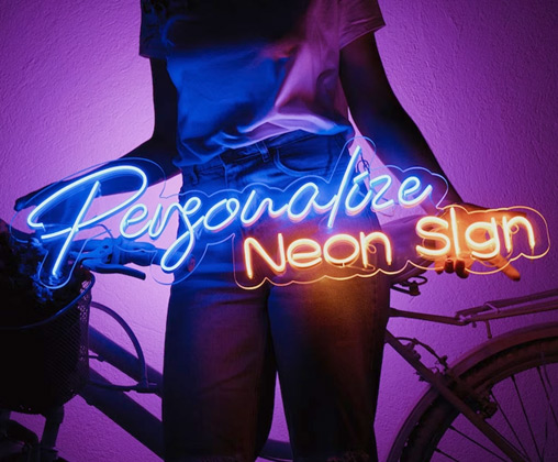 Personlige neonskilt